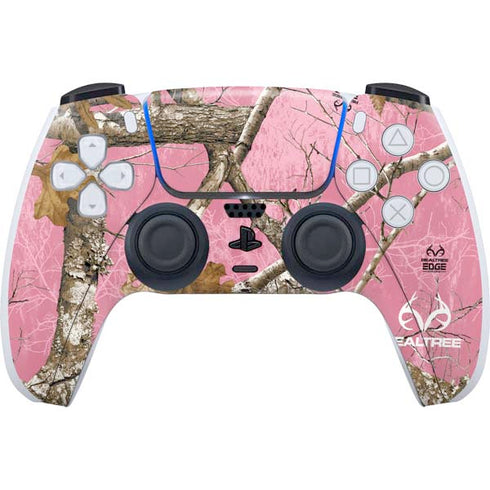 RealTree Edge Pink Camo PS5 Controller Skin